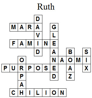 Ruth Crossword Puzzle